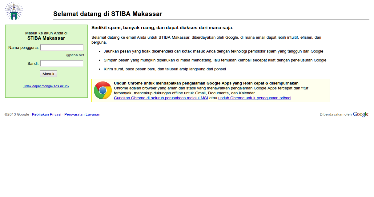 alamat email dosen & staff