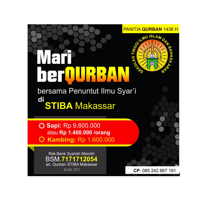 Panitia Qurban STIBA 1436 H Ajak Masyarakat Berqurban