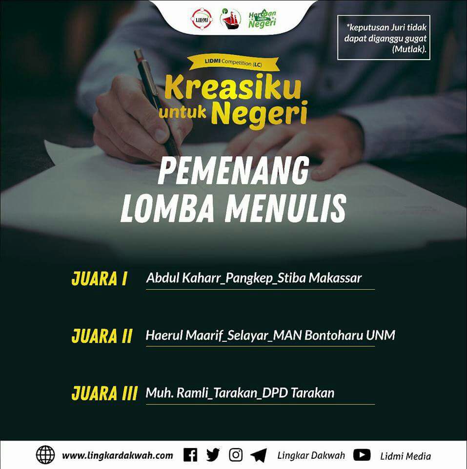 STIBA Makassar Juara Satu Lomba Tulis Nasional