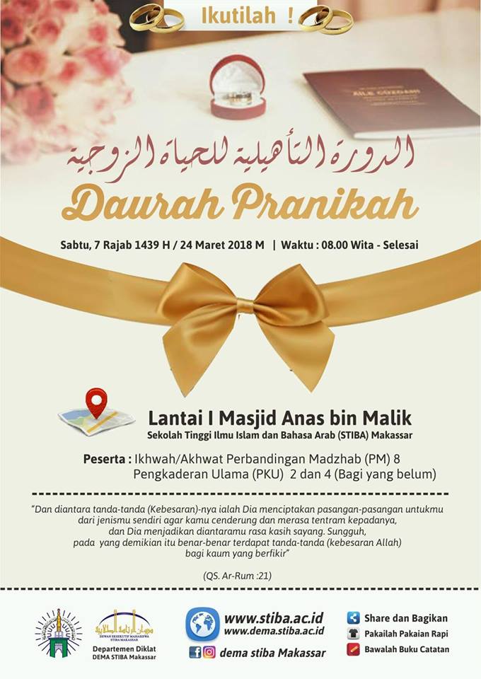 Bekali Mahasiswa yang Ingin Menikah, STIBA Adakan Daurah Pranikah