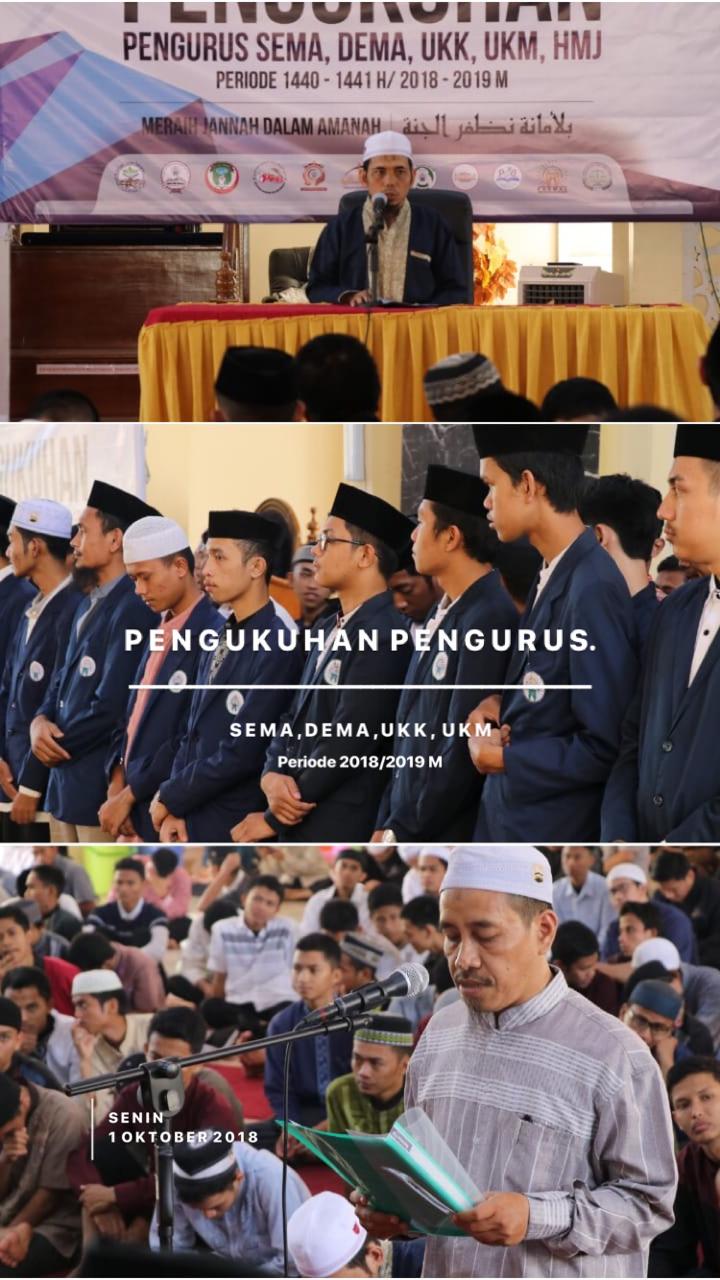Waka III Kukuhkan Pengurus Baru Organisasi Kemahasiswaan STIBA Makassar