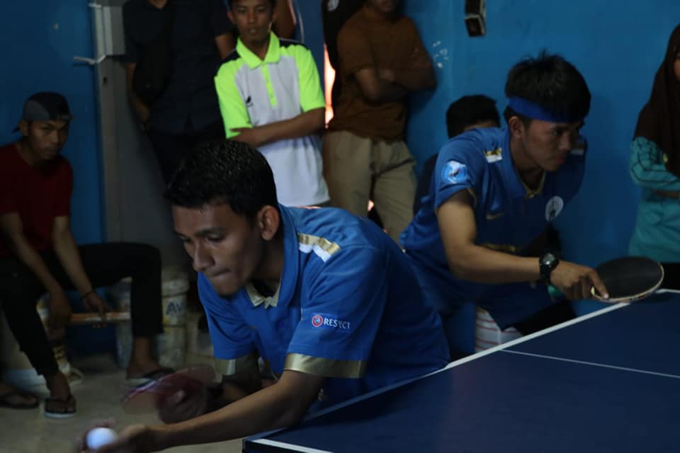 Tim Tenis Meja Ganda STIBA Makassar Persembahkan Emas Pertama pada POSKI II Sidrap