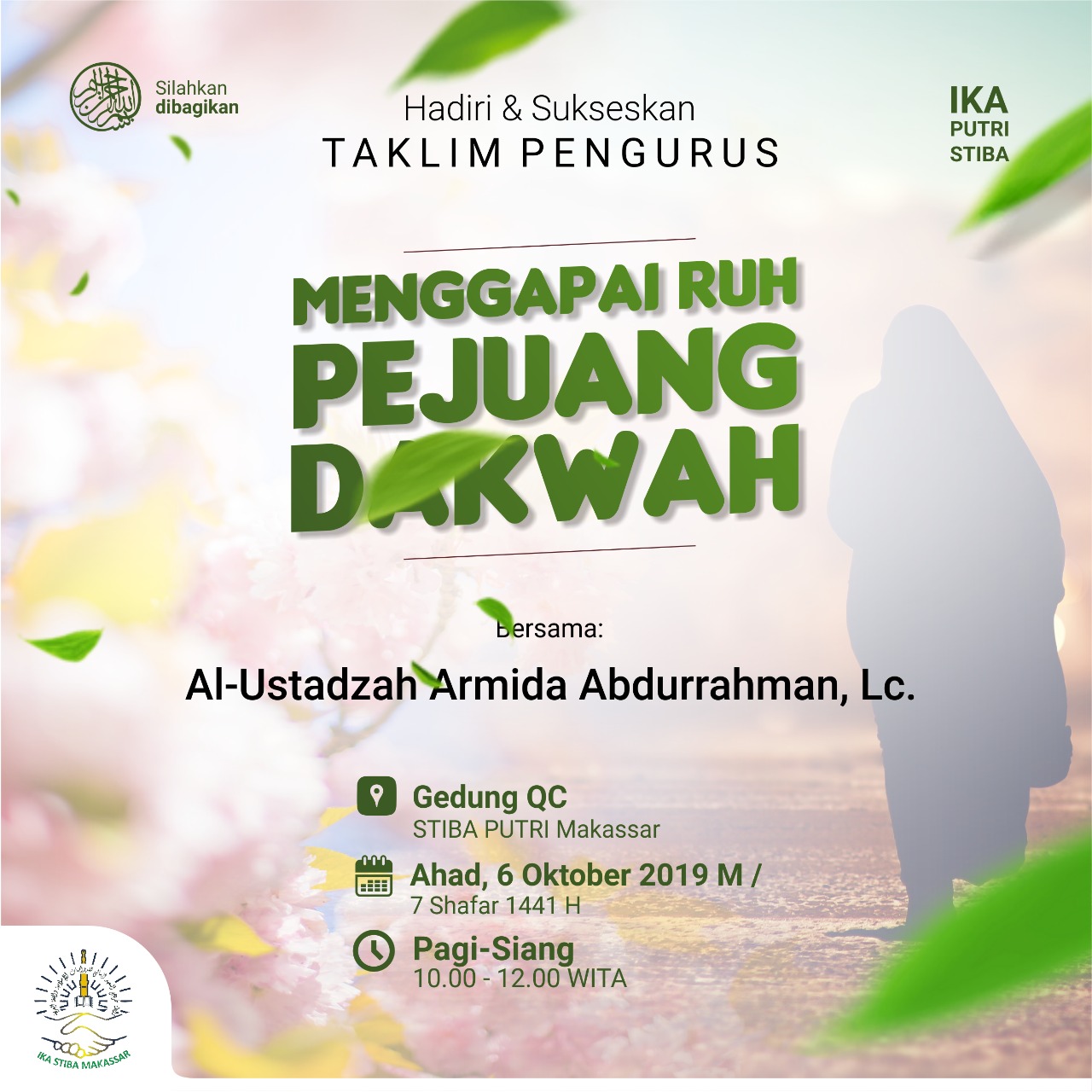 Tanamkan Ruh Pejuang Dakwah, IKA Putri STIBA Makassar Adakan Kajian Pengurus