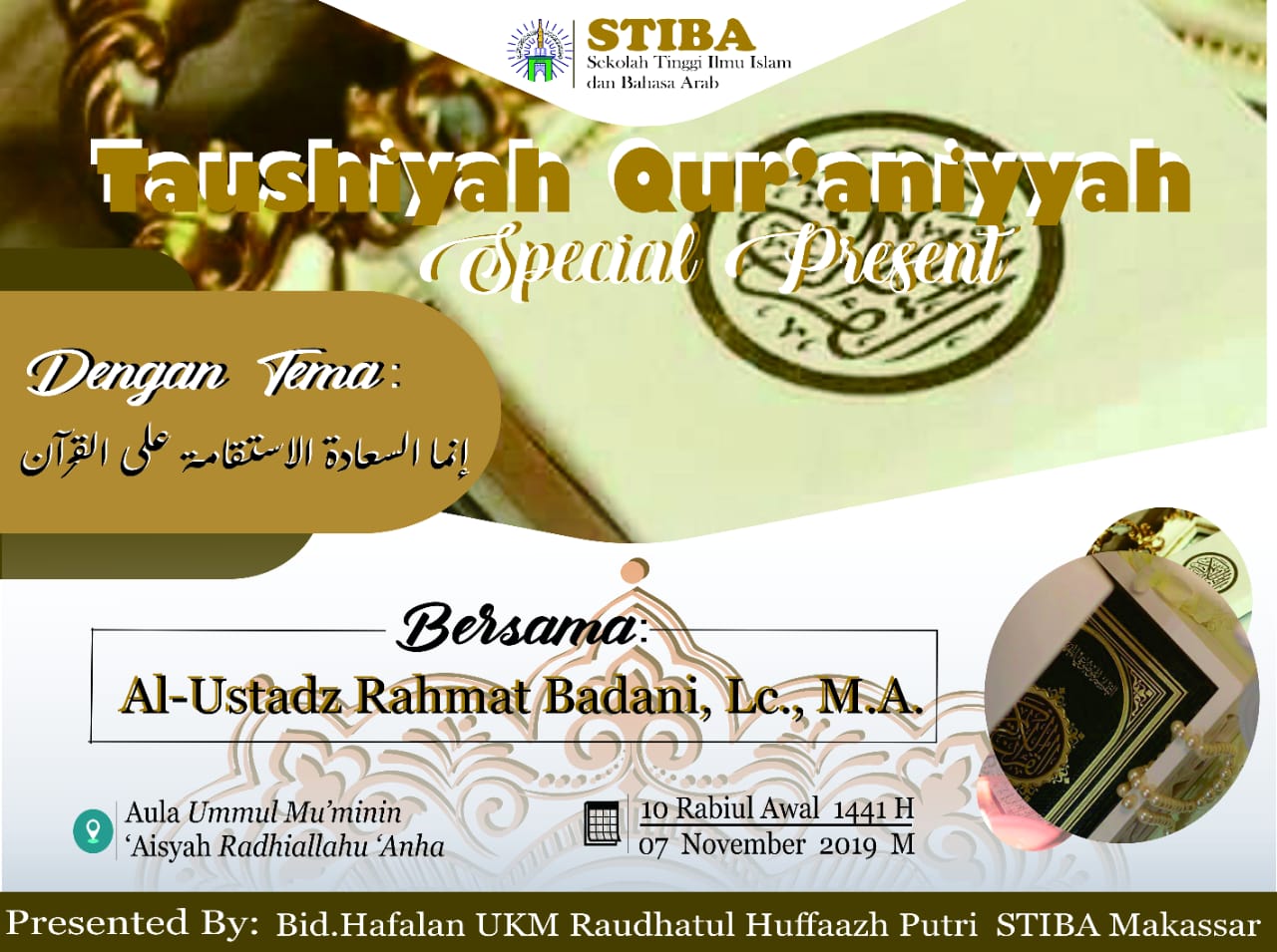 Ustaz Rahmat Badani: Bahagia dengan Istikamah Bersama Alquran