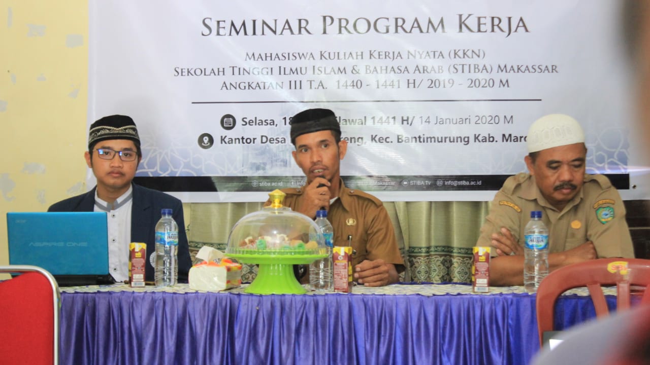 Ini Program Kerja  Mahasiswa KKN STIBA Makassar di Desa Mangeloreng Maros