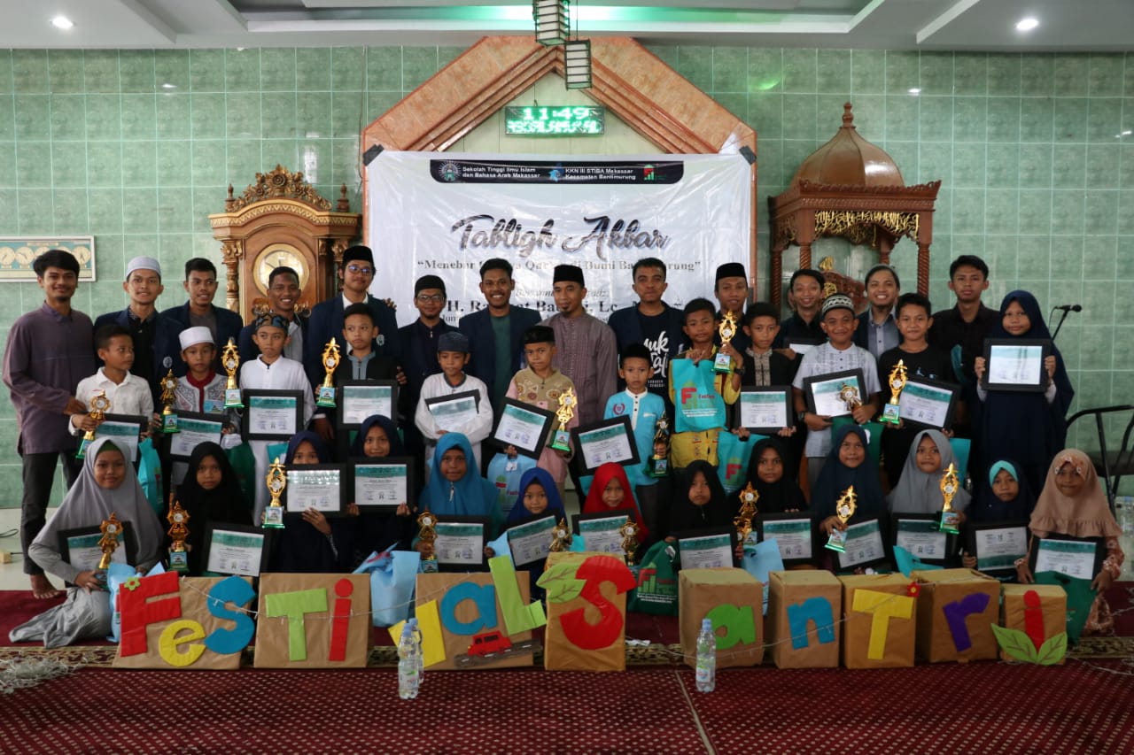 Mahasiswa KKN Adakan Festival Anak Saleh Tingkat TPA Se-Kecamatan Bantimurung dan Parigi