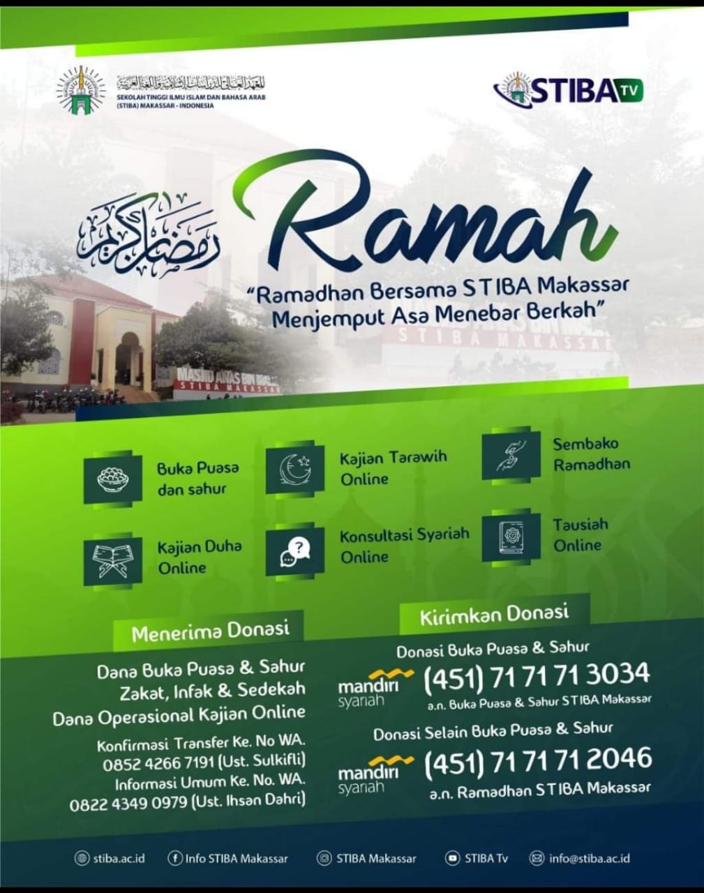 STIBA Makassar Bagikan Ratusan Paket Nasi Kotak Setiap Hari selama Ramadan