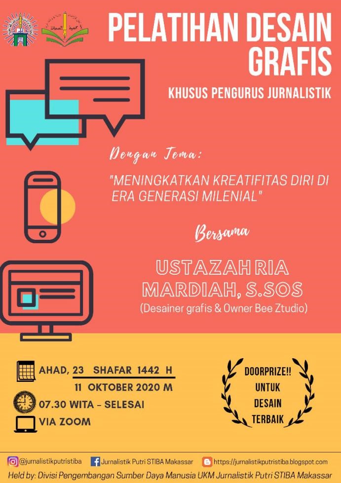 UKM Jurnalistik Putri STIBA Selenggarakan Pelatihan Desain Grafis