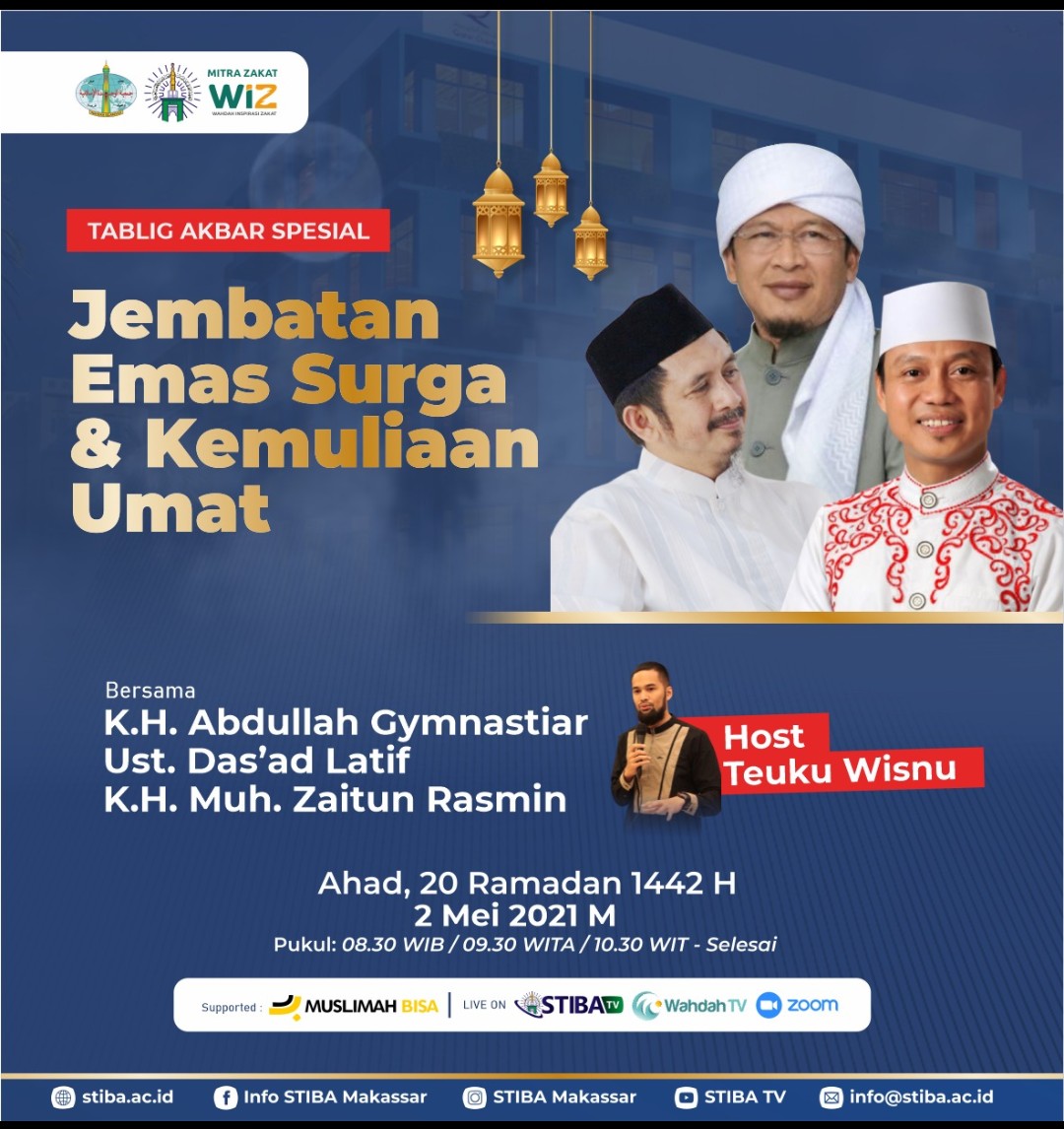 Daftar Segera! Tablig Akbar STIBA Hadirkan Tiga Ulama Nasional
