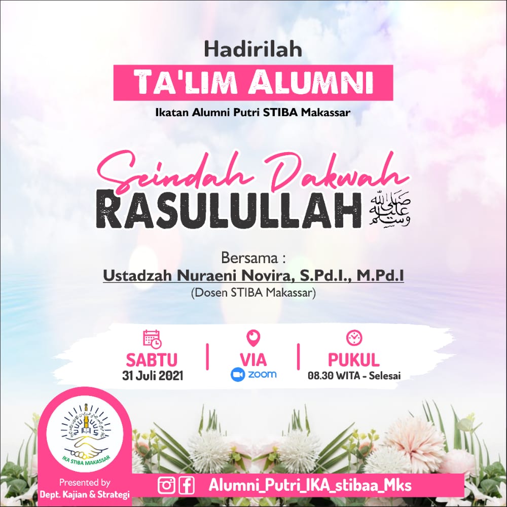 IKA Putri STIBA Makassar Gelar Taklim Bertema Seindah Dakwah Rasulullah