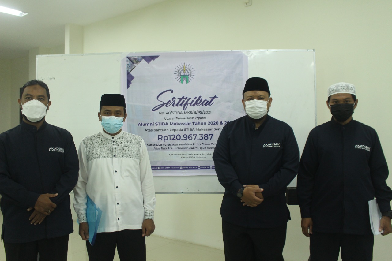 STIBA Terima Dana Bantuan Alumni Senilai Rp120 Juta Lebih