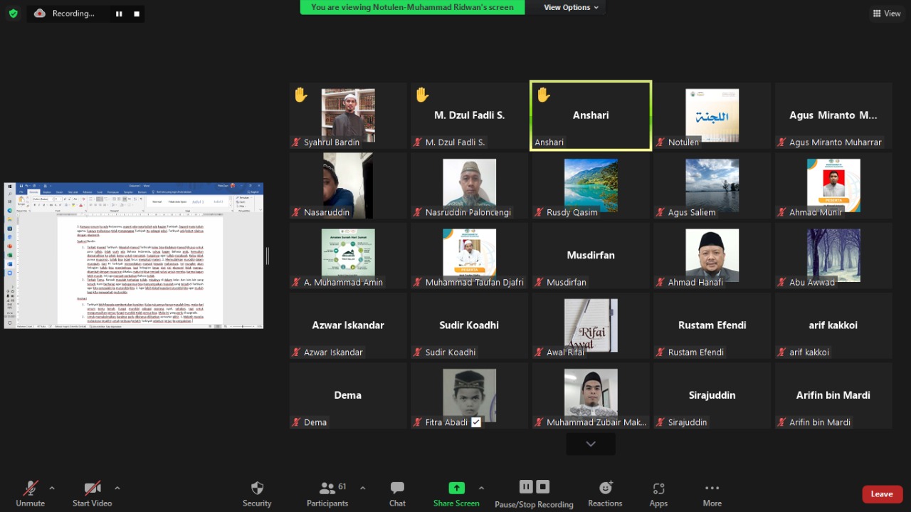 STIBA Makassar Gelar Pertemuan Murabbi