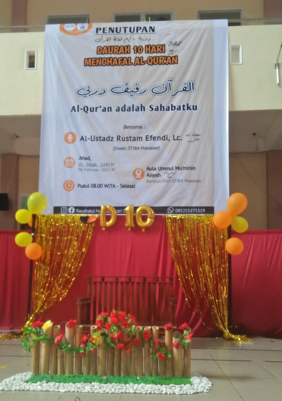 UKM Raudhatul Huffazh Putri Tutup Daurah 10 Hari Menghafal Al-Qur’an Tahun Ini