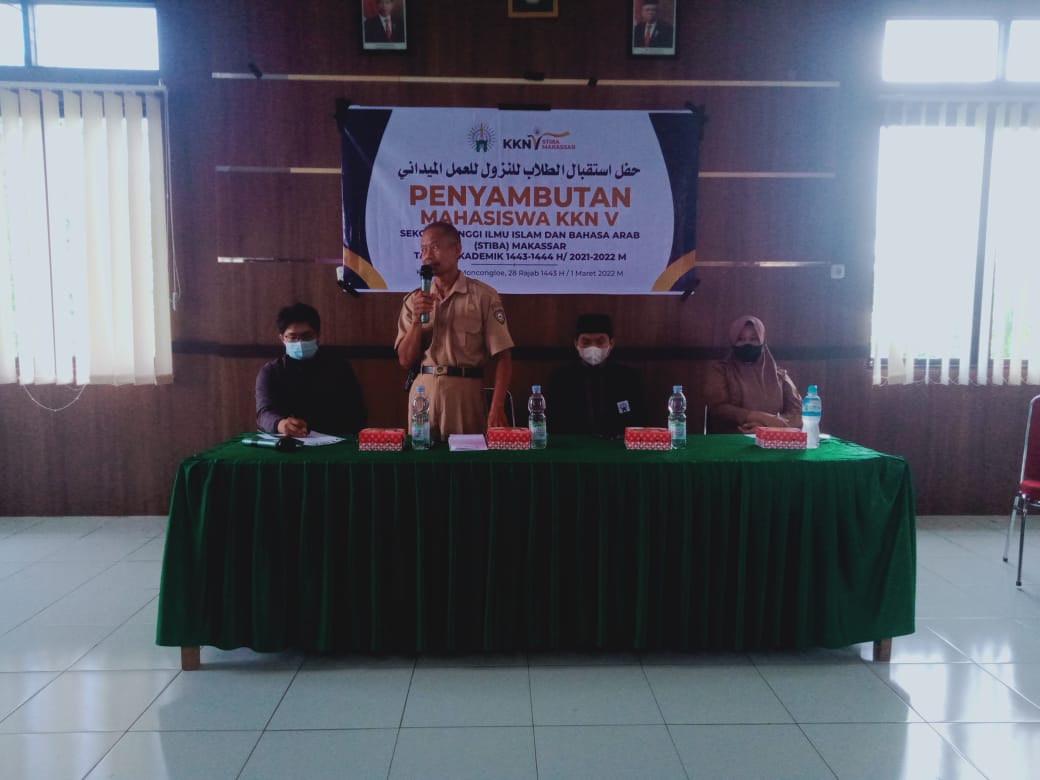 Sekcam Moncongloe Sambut Mahasiswa KKN STIBA, Tawarkan Sejumlah Program Kerja