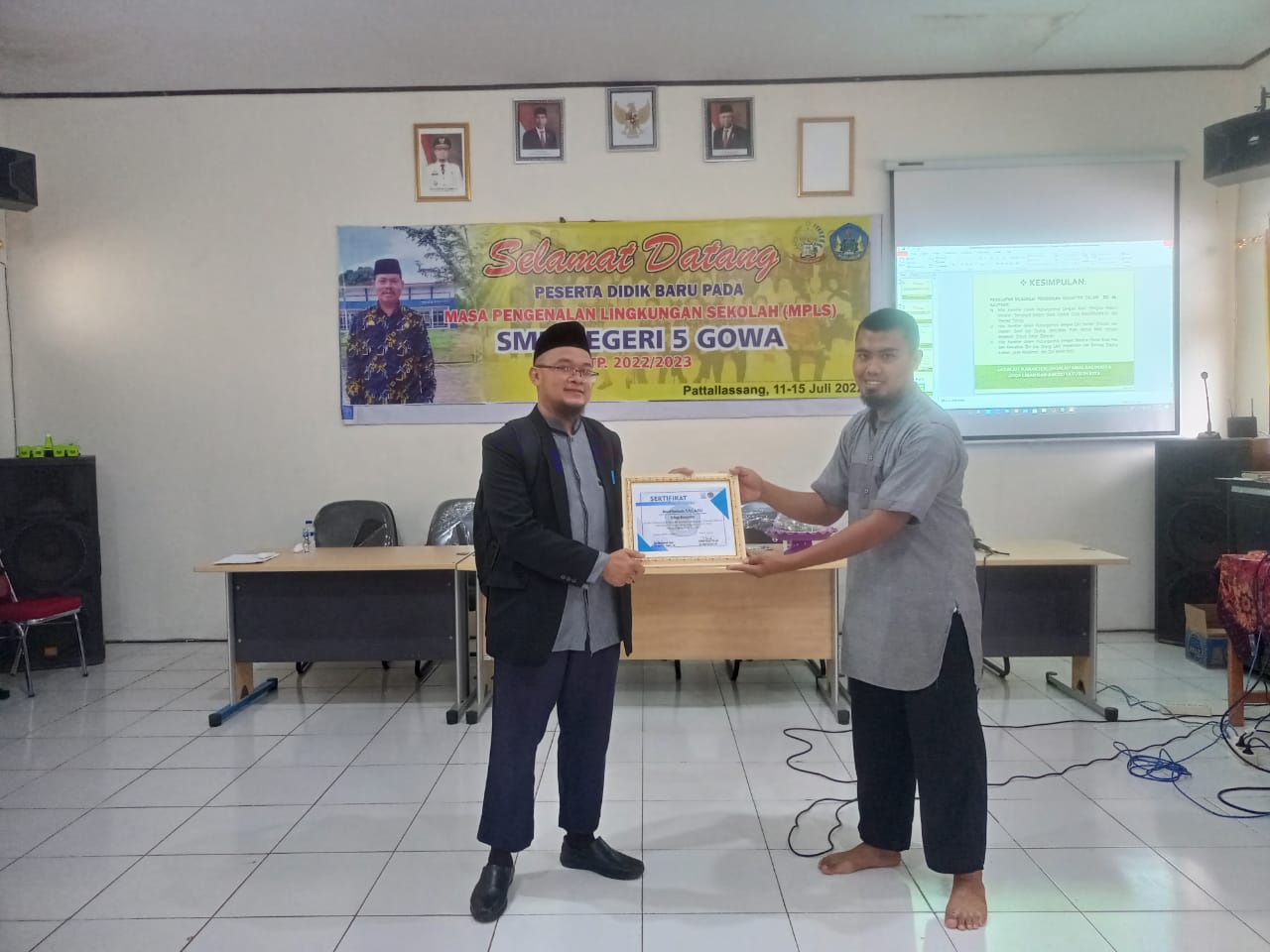 Waka IV Narasumber MPLS SMKN 5 Gowa, Uraikan Nilai-Nilai Pendidikan Karakter