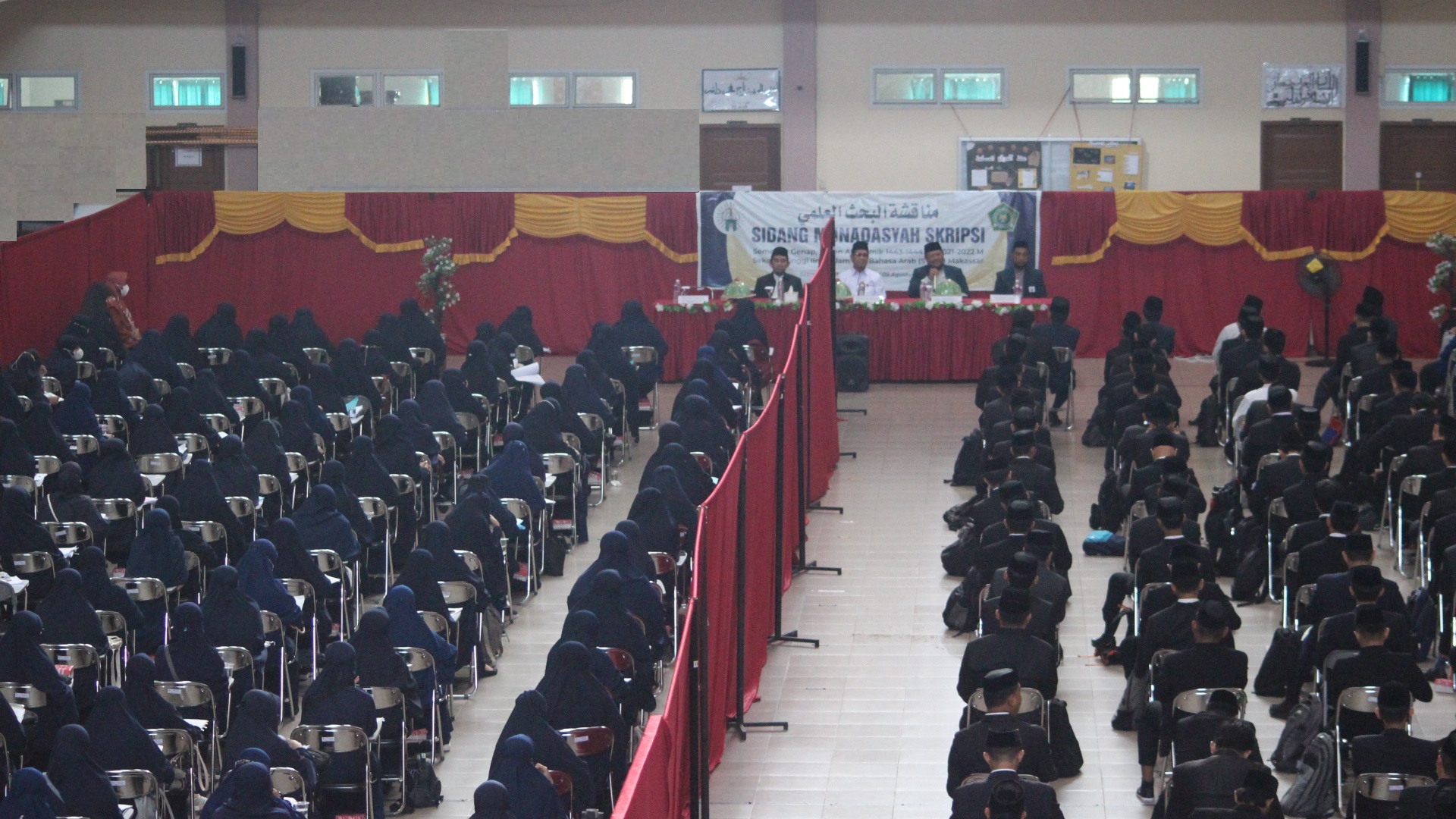 Attending Munaqasyah, Two Chairs of Kopertais Region VIII Highlights the Quality of Institution and Students of STIBA Makassar