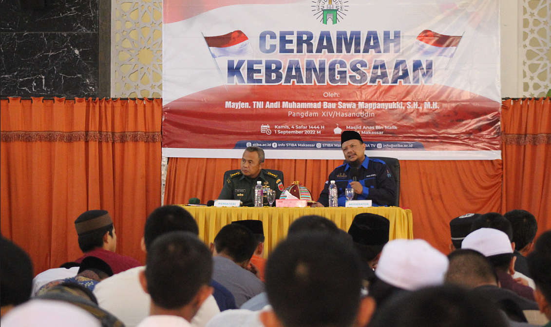 Kodam XIV Hasanuddin Harap Peran Mahasiswa STIBA Kelak Warnai Penduduk Indonesia dengan Merah Putih