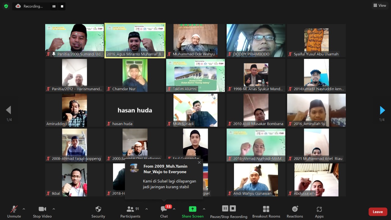 Ikatan Alumni STIBA Makassar Adakan Taklim Alumni