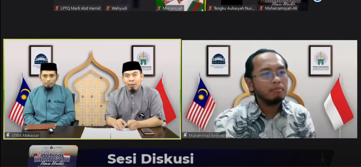 التعاون بين STIBA Makassar و USIM Malaysia في عقد ندوة دولية عبر الإنترنت حول علوم الحديث