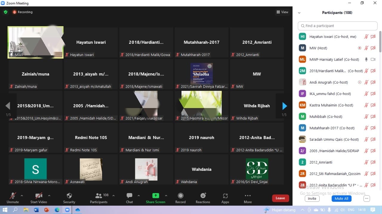 Taklim Alumni Akhwat Bahas Motivasi Berkorban dalam Dakwah