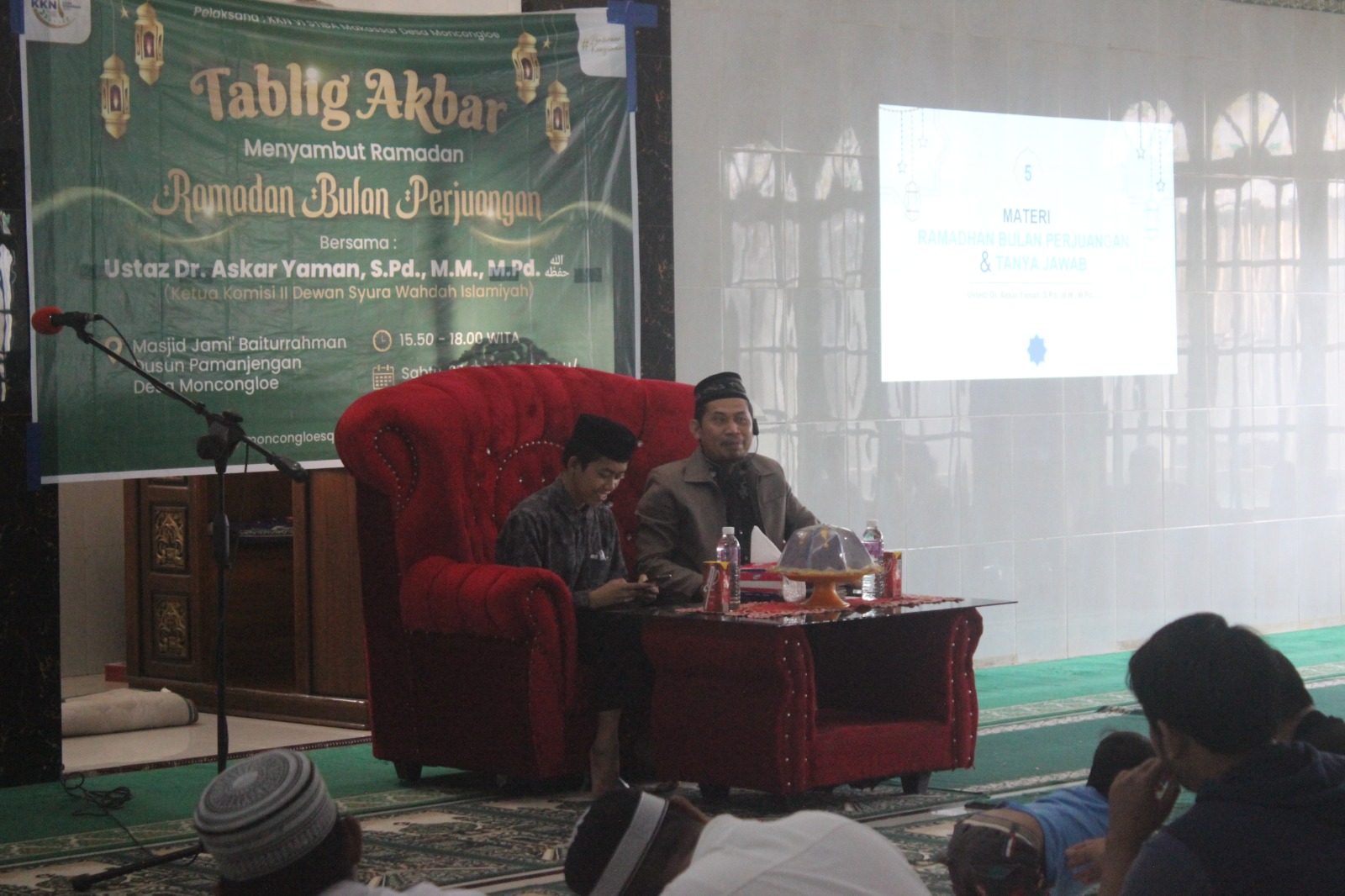 Mahasiswa KKN Berikan Kontribusi Positif bagi Masyarakat Moncongloe Melalui Tablig Akbar Sambut Ramadan