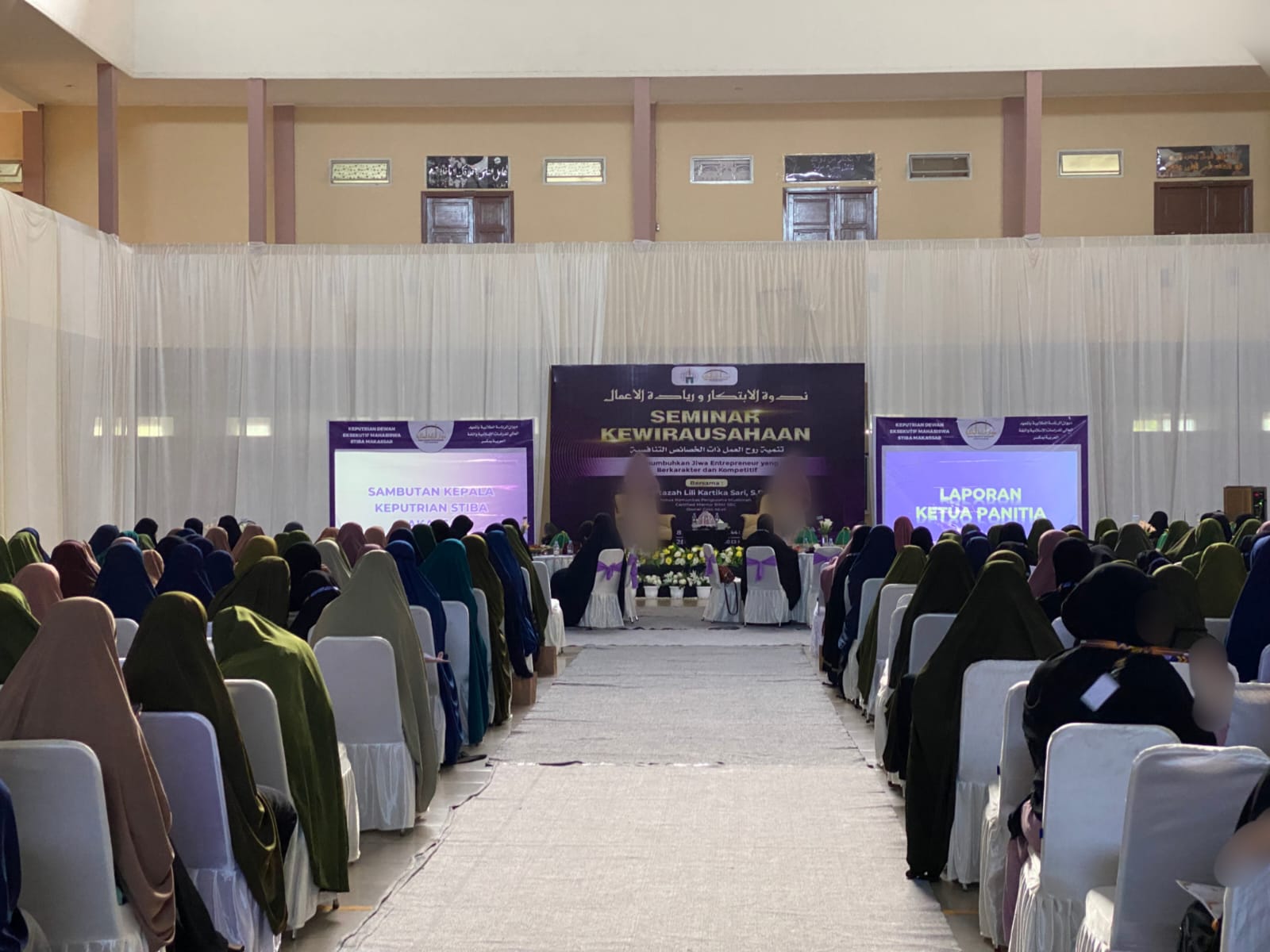 Tumbuhkan Jiwa Entrepreneur Mahasiswi, Keputrian Dema STIBA Makassar Adakan Seminar Kewirausahaan