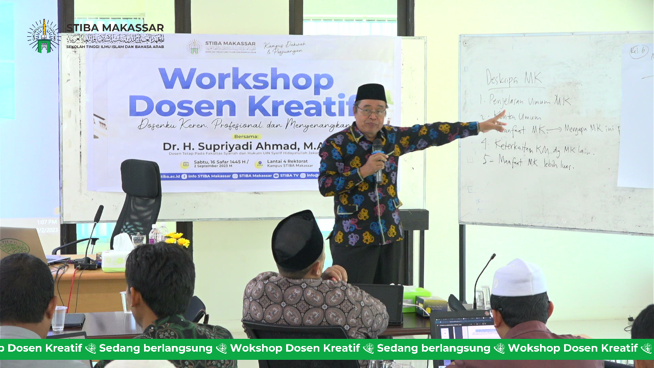 STIBA Makassar Holds Creative Lecturer Workshop: My Lecturers are Cool, Professional, and Fun