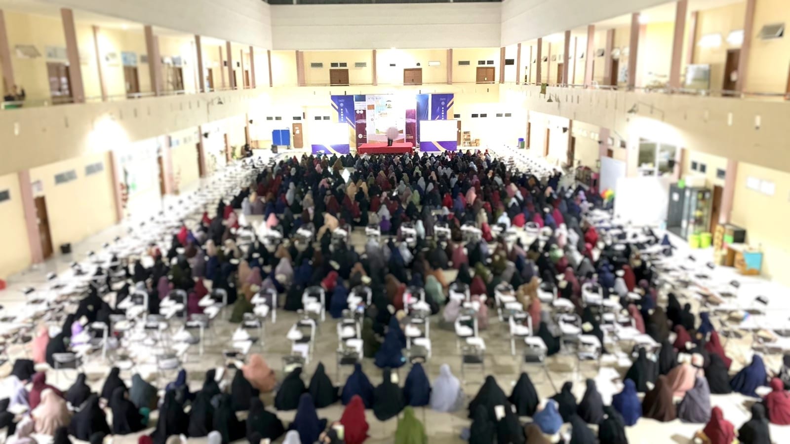 Evaluasi Hafalan Al-Qur’an, UKM Raudhatul Huffaazh Putri Sukses Gelar Ikhtibar Jama’i