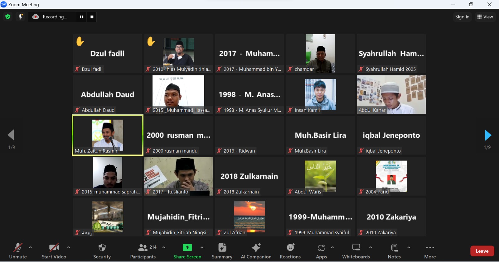 قُبيل الانتخابات الرئاسية، أقامت رابطة خريجي المعهد STIBA Makassar نقاشا علميا مع الأستاذ الدكتور زيتون رسمين