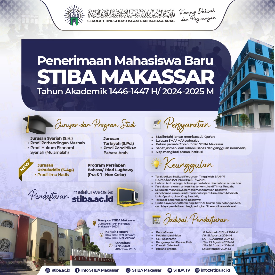 New Student Registration at STIBA Makassar is Now Open