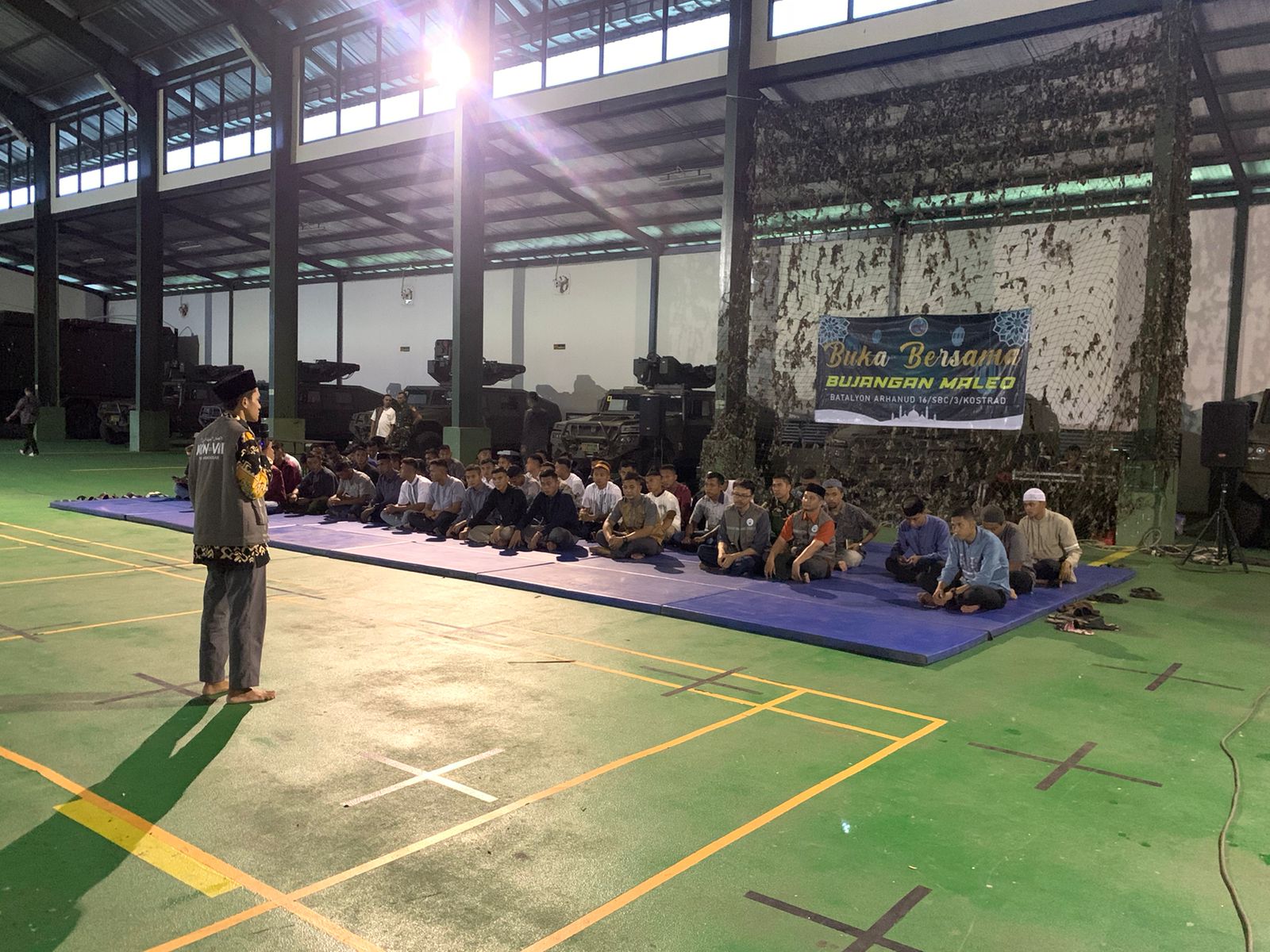 KKN STIBA Makassar Gelar Buka Puasa Bersama di Yonarhanud 16