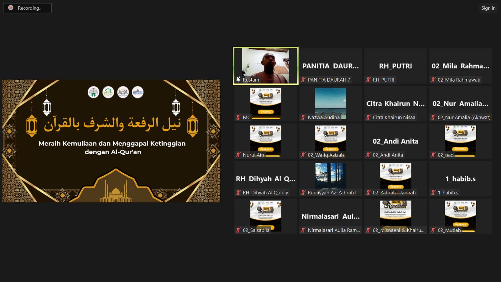 Raih Kemuliaan Ramadan, 130 Peserta Ikuti Daurah Sepekan Menghafal dan Murajaah Al-Qur’an