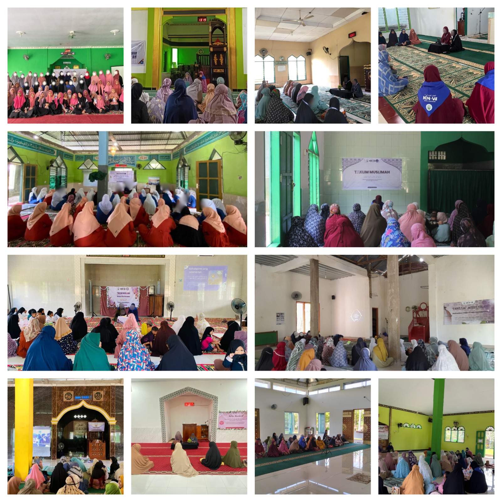 Taklim Muslimah Mahasiswi KKN STIBA Makassar Menggema di Berbagai Masjid Tanralili, Bentuk Halakah-Halakah Dirosa