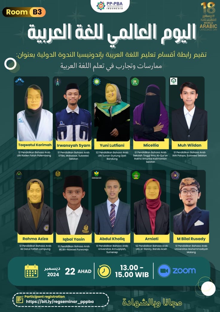 Mahasiswa STIBA Makassar Unjuk Gigi sebagai Presenter di Seminar Internasional Bahasa Arab