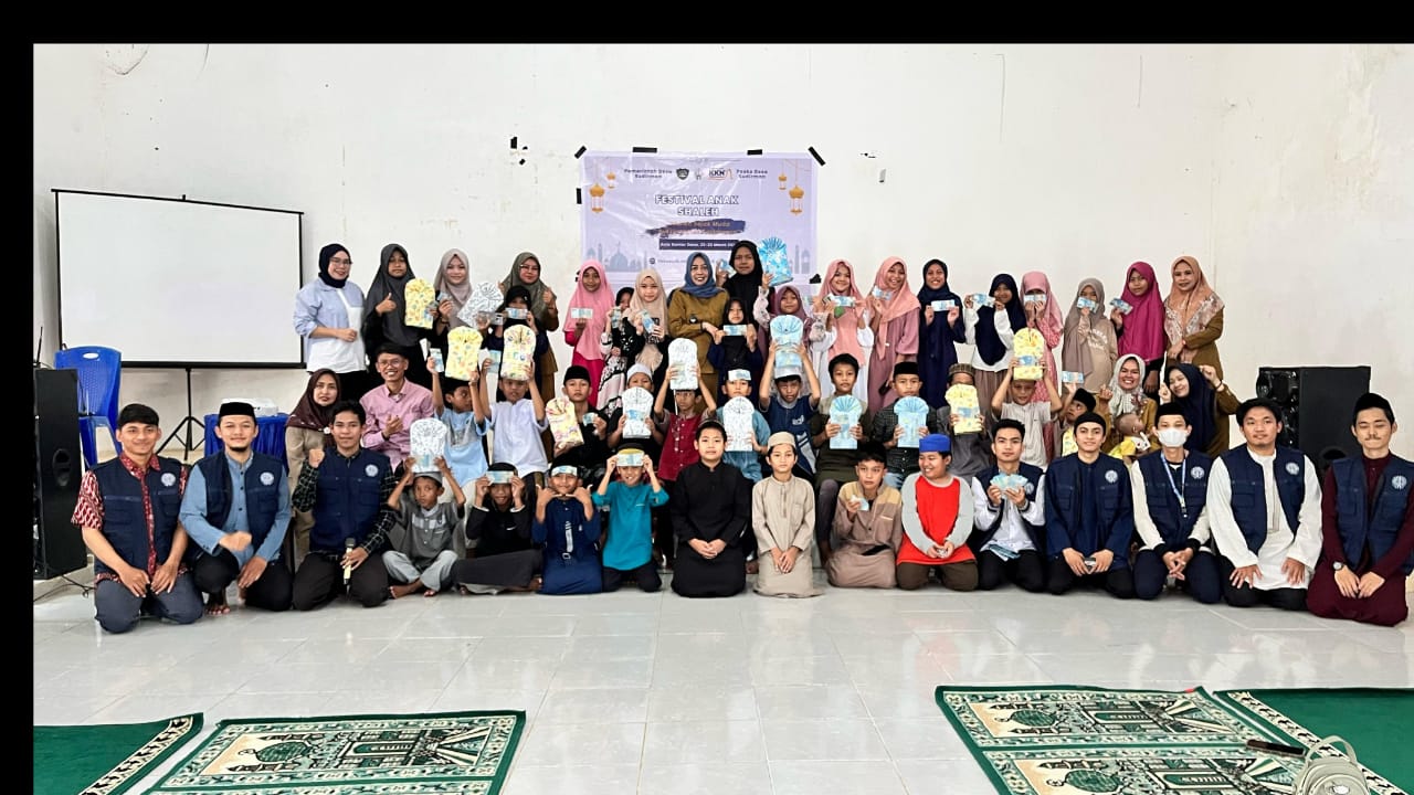 Mahasiswa KKN STIBA Sukses Gelar Festival Anak Saleh di Desa Sudirman, Semua Peserta Dapat THR