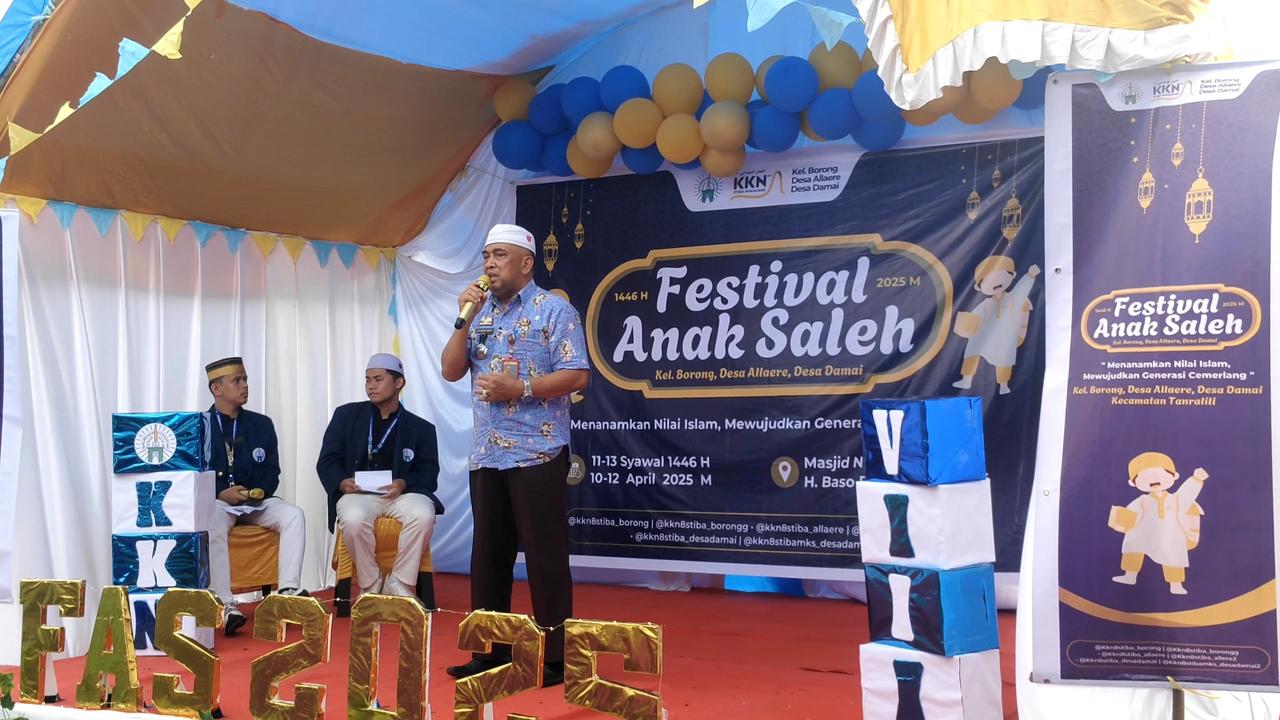 Sekcam Tanralili: Festival Anak Saleh Menjadi Modal Besar untuk Membangun Generasi Muda