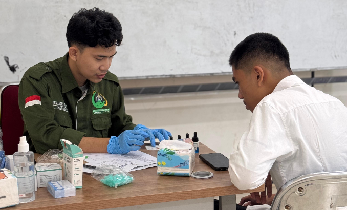 UKM Kesehatan IAI STIBA Makassar Gelar Skrining Kesehatan Mahasiswa Baru